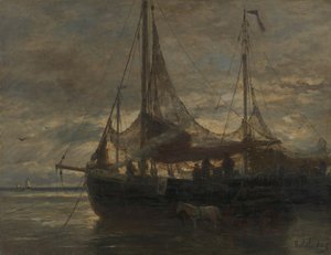 holland: Evening Evening alkotó: Hendrik Willem Mesdag