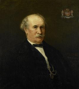 Menno David Limburg Stirum grófja (1807-91). A király segédje, altábornagy