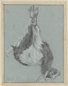 Haldokló kecske alkotó: Hendrik Willem Schweickhardt (signed by artist)