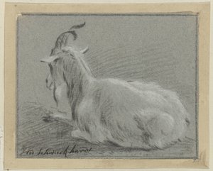 Fekvő kecske alkotó: Hendrik Willem Schweickhardt (signed by artist)