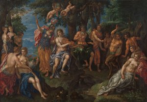 A verseny Apollo és Pán között alkotó: Hendrik de Clerck