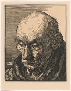 Egy ismeretlen öregember portréja alkotó: Hendrik van Straten