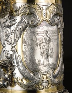 Részlet egy tankárdáról, Danzig, 1670 körül (aranyozott ezüst parcella) (lásd még: 469708 és 469710) alkotó: Hennick (attr. to) Probst