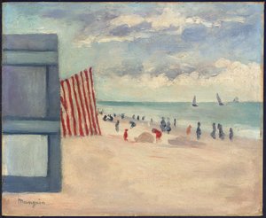 Touquet tengerpartja alkotó: Henri Charles Manguin