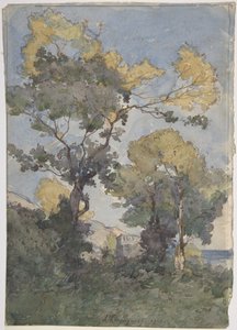 Tájkép alkotó: Henri-Joseph Harpignies