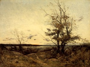 Naplemente a tájban alkotó: Henri-Joseph Harpignies