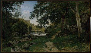 A sziklás ösvény a Morvanban (Chemin des roches dans le Morvan) alkotó: Henri-Joseph Harpignies