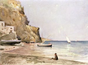 Sorrento kikötője alkotó: Henri-Joseph Harpignies