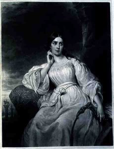 Madame Malibran Desdemona szerepében, vésette: Charles Turner (1773-1857), 1830-as évek (metszet) alkotó: Henri (after) Decaisne