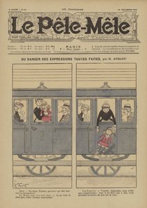 A kész kifejezések veszélyéről. Illusztráció: Le Pele-Mele, 1902