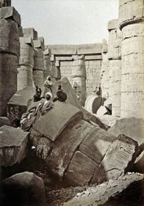 karnaki templom, 1900 körül (f/w fotó)