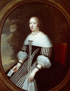 Ausztriai Anna (1601-1666) régente portréja özvegyi ruhában Charles Beaubrun (1604-1692) és Henri Beaubrun (1603-1677) festménye 17. század V. 1,8x1 m Versailles, musee du chateau