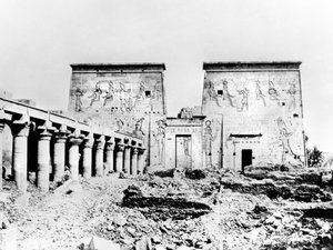 Ízisz temploma, Philae, Núbia, Egyiptom, 1887