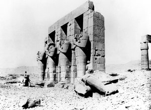 Templomromok, Núbia, Egyiptom, 1887