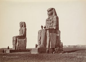 Théba, A memnoni kolosszusok, 1870-es évek.