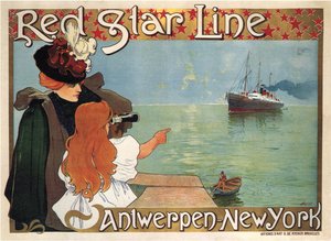 Red Star Line, 1899 alkotó: Henri Cassiers