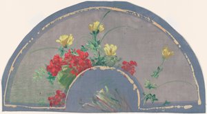 Legyező mákkal alkotó: Henri Charles Guérard