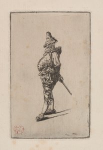Punchinello, Meissonier után alkotó: Henri Charles Guérard