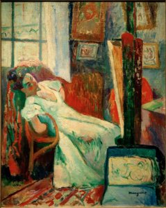 A modell pihenője (Jeanne) alkotó: Henri Charles Manguin