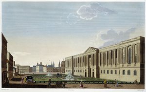 A Louvre oszlopcsarnoka, 1820 körül – Courvoisier „" Párizsi kilátások" című filmben