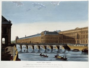 A Pont des Arts és a régi Louvre – a Courvoisier által készített Párizsban” alkotó: Henri Courvoisier-Voisin