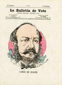 Szavazás, 2. sorozat, Satirique en Színek: De Juigne Comte – Henri Demare (1846-1888) illusztrációja alkotó: Henri Demare