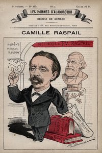 Cartoon Camille Raspail 1827-1893 angol politikus a 