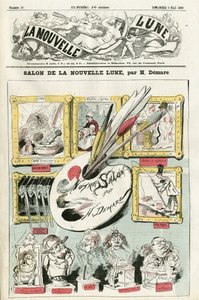 Henri Demare (1846-1888) illusztrációja a La Nouvelle Lune borítójára alkotó: Henri Demare