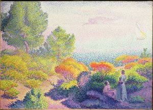 Táj két nővel, 1895 alkotó: Henri Edmond Cross