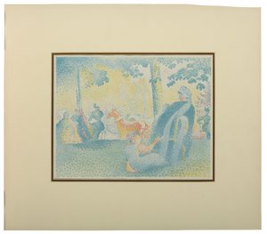 Les Champs Elysees, Pan, 1898 alkotó: Henri Edmond Cross
