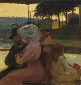 A folyón, c. 1900. alkotó: Henri Edmond Cross