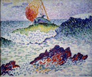 A hajótörés. Henri Delacroix Dit Cross (Henri Edmond Cross) festménye (1856-1910) alkotó: Henri Edmond Cross