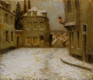 Snow, Montmartre alkotó: Henri Eugene Augustin Le Sidaner