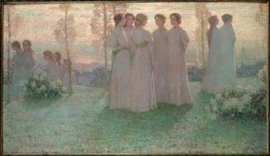 Sunday (festmény vászonra) alkotó: Henri Eugene Augustin Le Sidaner