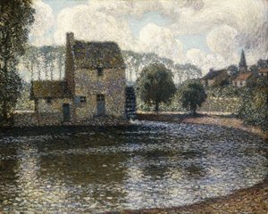 A szürke szélmalom; A szürke malom alkotó: Henri Eugene Augustin Le Sidaner