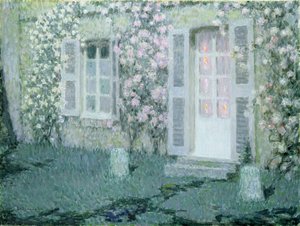 A ház rózsákkal, 1936 alkotó: Henri Eugene Augustin Le Sidaner