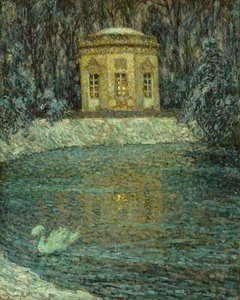 Zenepavilon a hó alatt (olaj, vászon) alkotó: Henri Eugene Augustin Le Sidaner