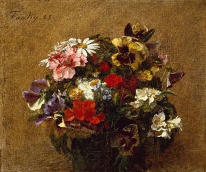 Csokor virág alkotó: Ignace Henri Jean Fantin Latour
