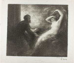 Kundry felidézése alkotó: Henri Fantin-Latour