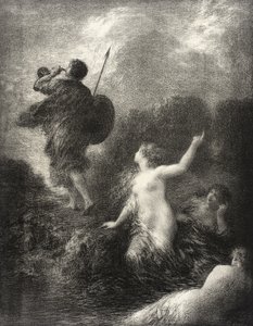 Siegfried és a Rajna leányai alkotó: Henri Fantin-Latour
