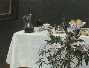 Csendélet: Asztal sarka alkotó: Henri Fantin-Latour
