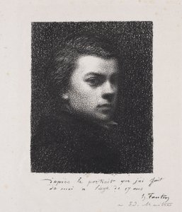 A művész 17 évesen alkotó: Henri Fantin-Latour