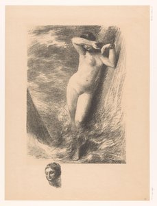Androméda egy sziklához láncolva a vízben Androméd alkotó: Ignace Henri Jean Fantin Latour
