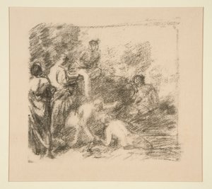 Fürdőzők alkotó: Ignace Henri Jean Fantin Latour