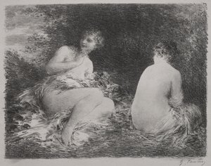 Fürdőzők alkotó: Ignace Henri Jean Fantin Latour