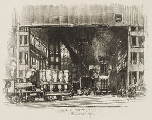 Angol háborús munka: Urnák, nagy kagylók öntése alkotó: Ignace Henri Jean Fantin Latour
