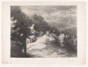Faust és Mephisto trójai Helénát látja Helene alkotó: Ignace Henri Jean Fantin Latour