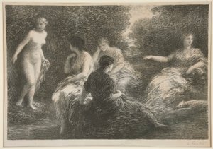 Öt nimfa alkotó: Ignace Henri Jean Fantin Latour