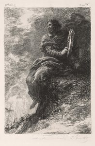 Harolde a hegyekben alkotó: Ignace Henri Jean Fantin Latour