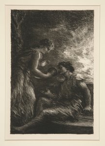 La Valkyrie: acte I, Sieglinde et Siegmund (The Valkyries: Acte I, Sieglinde and Siegmund) alkotó: Ignace Henri Jean Fantin Latour
